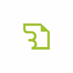 Alphabet b logo flat isolation stylized texts