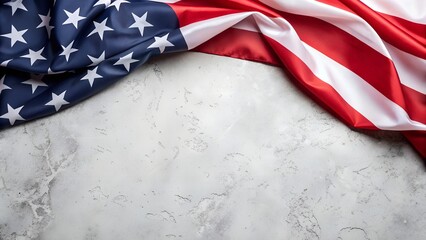 Fototapeta premium American flag on a textured surface, symbolizing patriotism and national pride