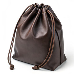 black leather handbag fation purse AI generated 