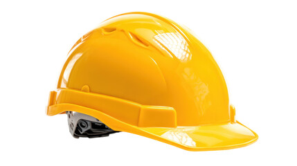  Construction Safety Helmet on Transparent Background
