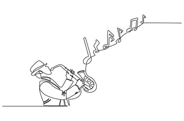 Continuous one line drawing of Business woman. Single line drawing illustration of Lady entrepreneur. Professional executive manager concept vector art. Doodle line illustration.