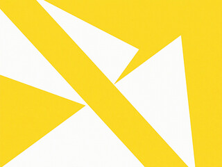 Abstract geometric pattern featuring yellow shapes and white spa