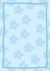 Spring floral pattern illustration background