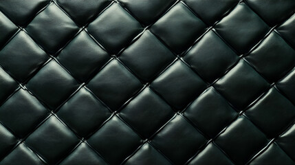 Dark Green Diamond Pattern Leather Texture