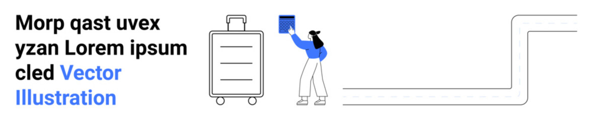 Woman placing folded clothes into a suitcase. Ideal for travel planning, packing tips, personal organization, vacation preparation, minimal lifestyle, modern designs, simple landing page