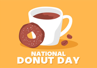 Happy National Donut Day with delicious donuts