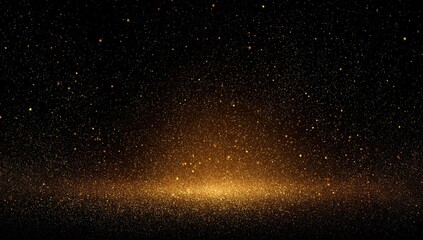 Obraz premium Abstract Golden Glitter Particles Background