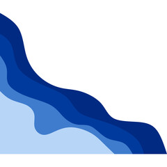 Gradient Blue Corner Border