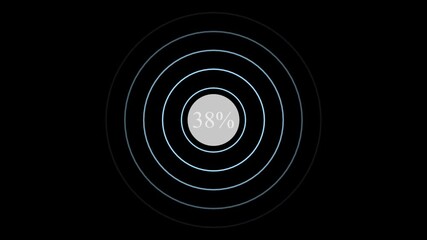 motion graphic animated 4% discount animation on white radio waves green Background. abstract letter 38% OFF, suitable for business promotion concept with radioa sign in striking letters 4k video - Powered by Adobe