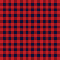 Red Black Rural Check Fabrics
