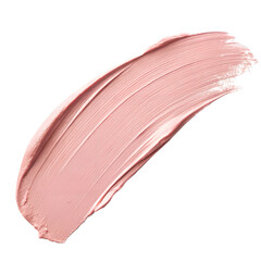 Soft Pink Paint Brush Stroke Isolated on Transparent Background