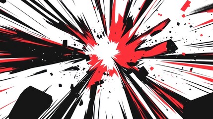 Explosive radial burst