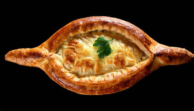 cheese puff pie from unleavened dough georgian cuisine khachapuri achma