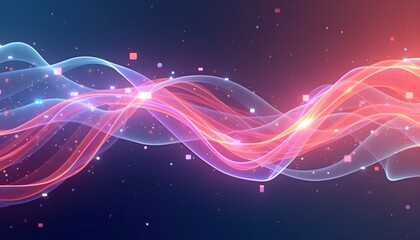 Obraz premium colorful rectangular ribbon digital design