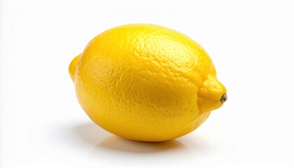 Zesty Citrus Delight: A vibrant, ripe lemon stands out. The close-up showcases the texture and hue.