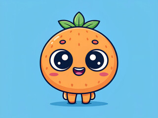 Obraz premium funny cartoon apple. cartoon, illustration, vector, fruit, apple, food, animal, funny, character, smile, vegetable, nature, face, red, orange, smiling, tomato, art, bird, love, child, fun, healthy, gr