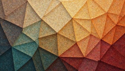 Geometric tapestry, muted earth tones, subtle texture, earth tones, shapes