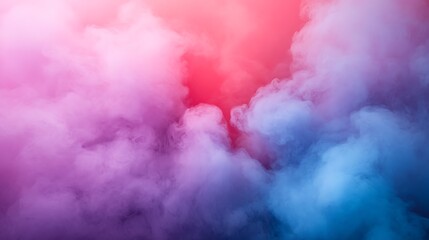 Abstract colorful smoke with pink, red, and blue, and vibrant background texture.