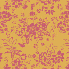Flower Seamless Pattern , Floral Seamless Pattern.