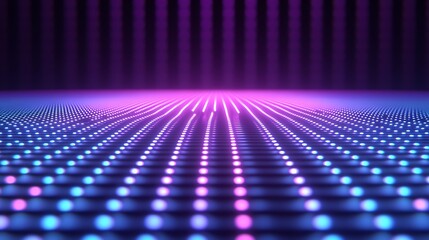 Abstract neon light grid background  futuristic modern design.
