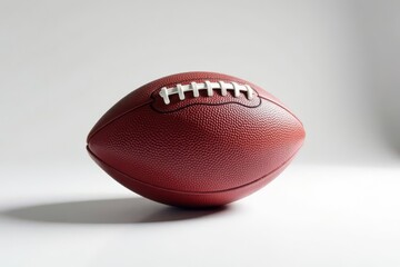 American football with shadow on a plain white backdrop, details, nfl, white backdrop
