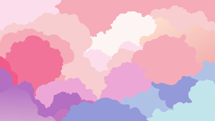 Pastel cloud background soft colors dreamy