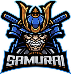 Samurai head esport mascot