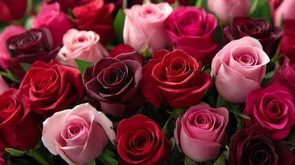 Romantic Rose Bouquet with Valentines Day Flowers. (1)