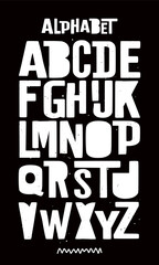 Vector of modern font and alphabet. Abstrack Font. Urban Style
