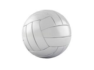 Close-up view of a white volleyball on a clean, white background.