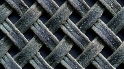 A close-up view of a textured woven pattern with a dark background.