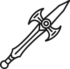 Mandau Traditional Sword Icon