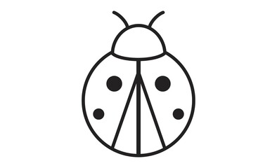 てんとう虫のかわいいイラスト素材