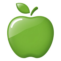 green apple vector illustration