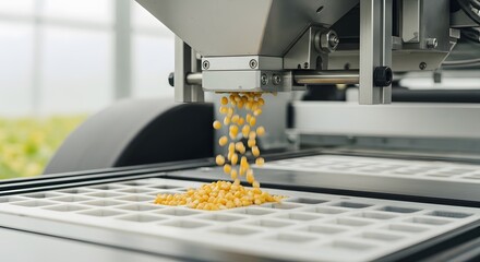Automated corn kernel sorting machine for agriculture and food processing industry efficiency and precision