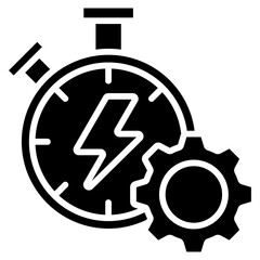 Efficiency glyph icon