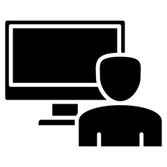 Freelancer glyph icon