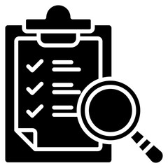 Evaluation glyph icon