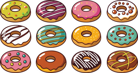 Delicious Donut Collection A Delightful Variety of Sweet Treats