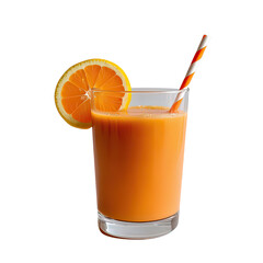 Healthy and Refreshing Orange Smoothie, Generative AI