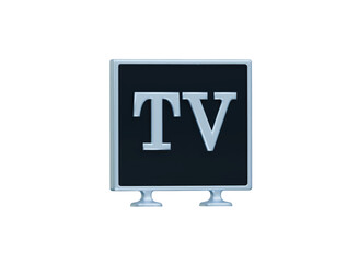 smart tv icon 3d illustration render