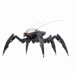 Futuristic Hexapod Robot, Advanced Robotic Spider, Sci-Fi Mechanical Insect