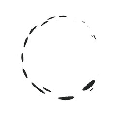 Obraz premium Dotted Line Circle Illustration