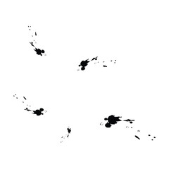 Fototapeta premium Dynamic Ink Blot Illustration