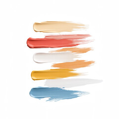 Obraz premium Colorful brush strokes creating a vibrant abstract background for creative projects.