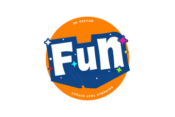 Fun vibrant color editable text effect