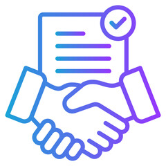 Negotiation gradient color icon