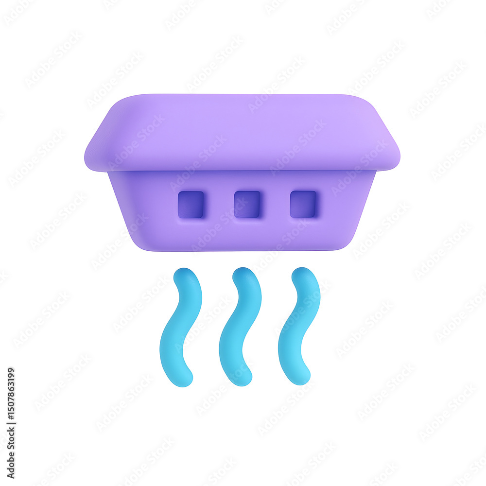 Leinwandbilder a stylized, geometric 3d rendering of a abstract device designed for industrial safety and efficient