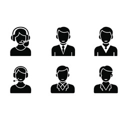 Contact us set of web icons in line style. Social Media network icons for web and mobile app. Customer service. Contact support sign and symbols. Call us, support, email, message, phone, info black Co