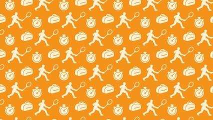 vector seamless badminton pattern 